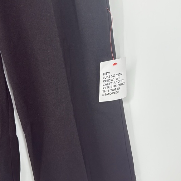 Topshop Black High-Waisted Pleated Trousers Sz 4 US Classic Work Pants NEW - Picture 5 of 5